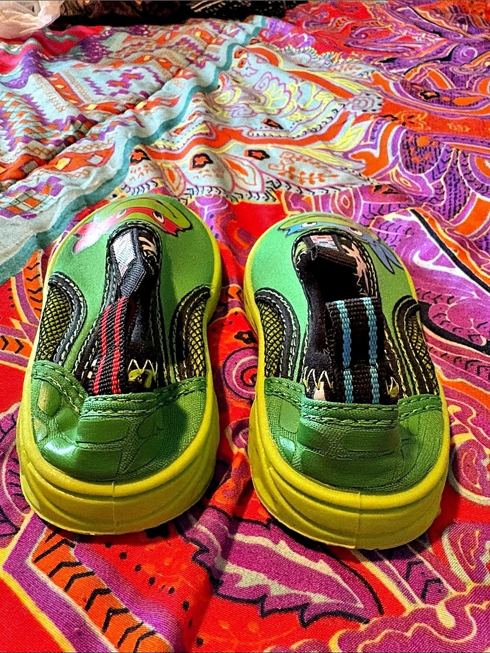 Nickelodeon Teenage Mutant Ninja Turtles Water Shoes Green & Yellow Baby 5 - Picture 3 of 4